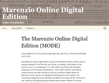 Tablet Screenshot of marenzio.org